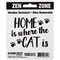 Sunburst Systems Decal Home Is Where The Cat Is 2.75 in x 3.5 in, 12-Pack PK 6244 - alternate 2